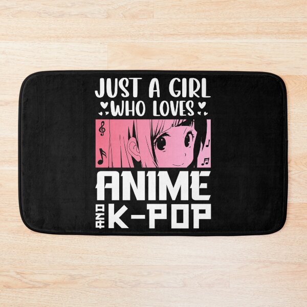 Item preview, Just A Girl Who Loves Anime & K-Pop – Minimalist Anime Girl designed and sold by bella-rosa87.