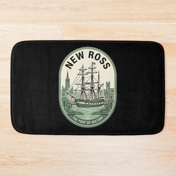 Item preview, New Ross Ireland Vintage Travel Emblem Sailing Ship designed and sold by k3rstman1.