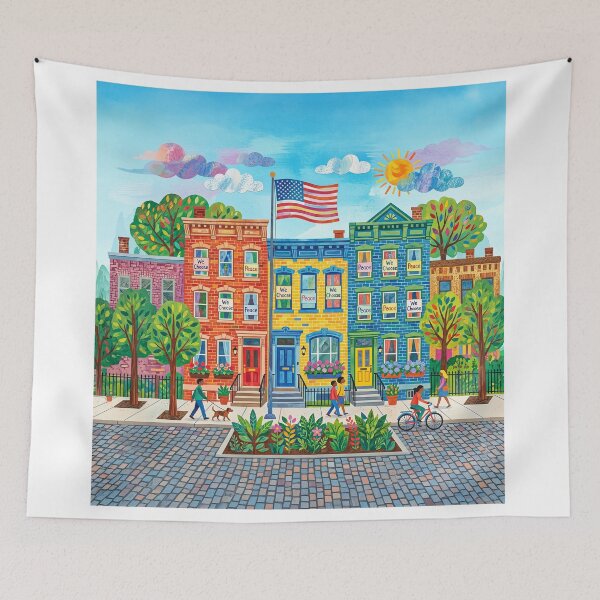 Item preview, My Neighborhood Chooses Peace designed and sold by Home Decor Art.