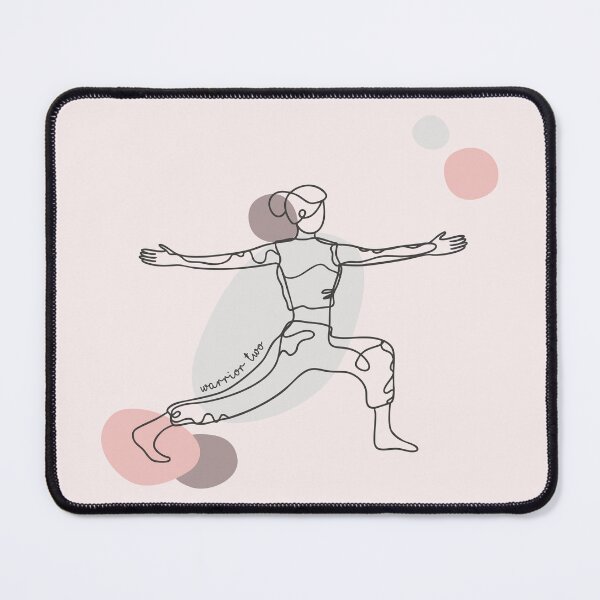 Item preview, Warrior II Pose - Yoga Line Art Series designed and sold by TheThankfulTyne.