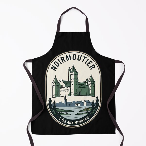 Item preview, Noirmoutier Island Vintage Travel Emblem France Castle designed and sold by k3rstman1.