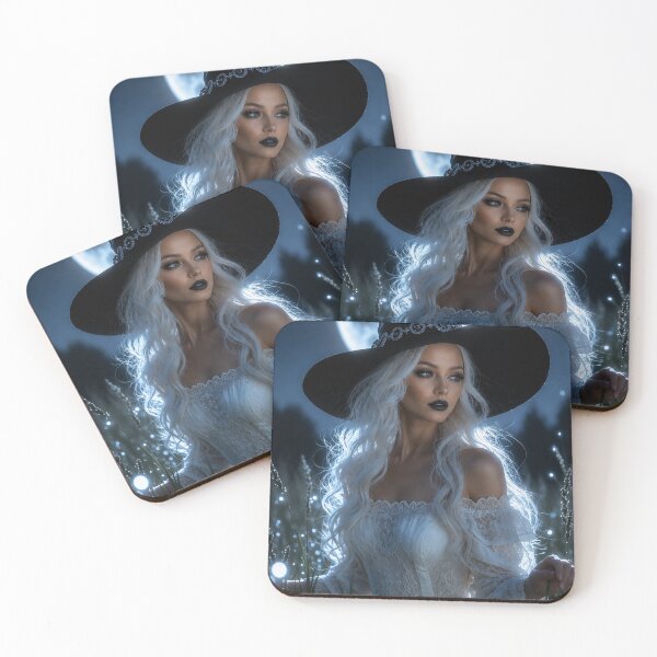 Item preview, White Witch | Celestial Witchcore | Enchanted Gothic Fantasy Art designed and sold by WhimsyWink.