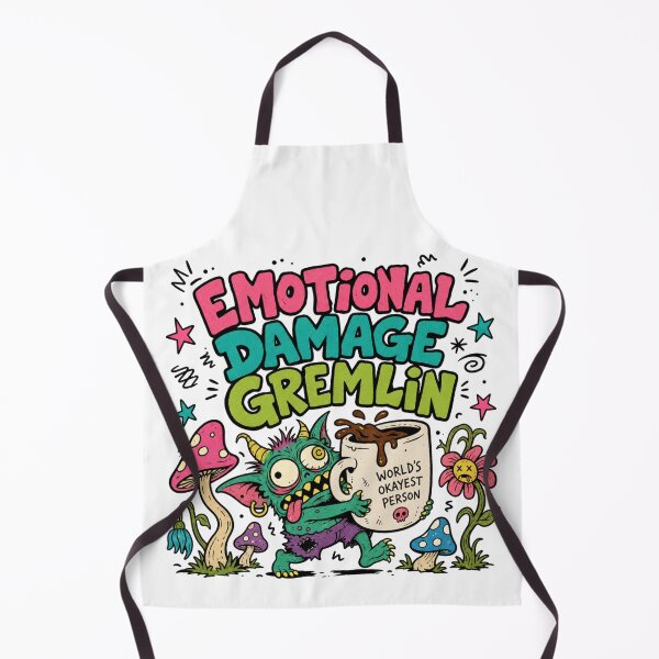 Item preview, Emotional Damage Gremlin Funny Coffee Monster | Chaotic memes humor designed and sold by Fernhaven.