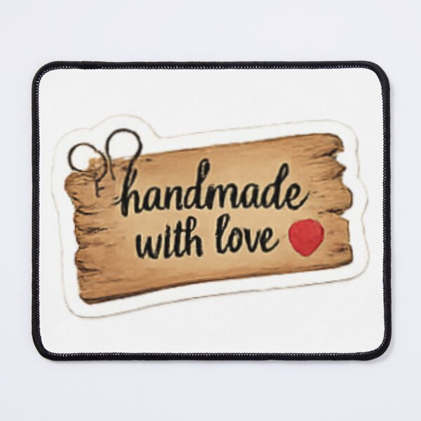 Item preview, Handmade with Love - Vintage Wood Sign Label designed and sold by sadedream.