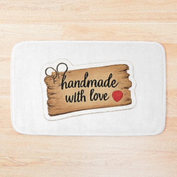 Item preview, Handmade with Love - Vintage Wood Sign Label designed and sold by sadedream.