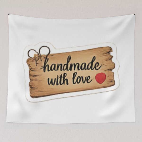 Item preview, Handmade with Love - Vintage Wood Sign Label designed and sold by sadedream.