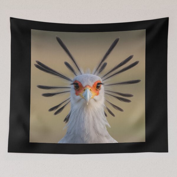 Item preview, secretary bird designed and sold by ArtfulPlay.