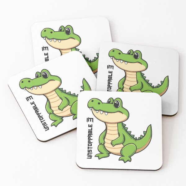 Item preview, Unstoppable Crocodile Cute Cartoon Motivation designed and sold by ViniSArunStudio.