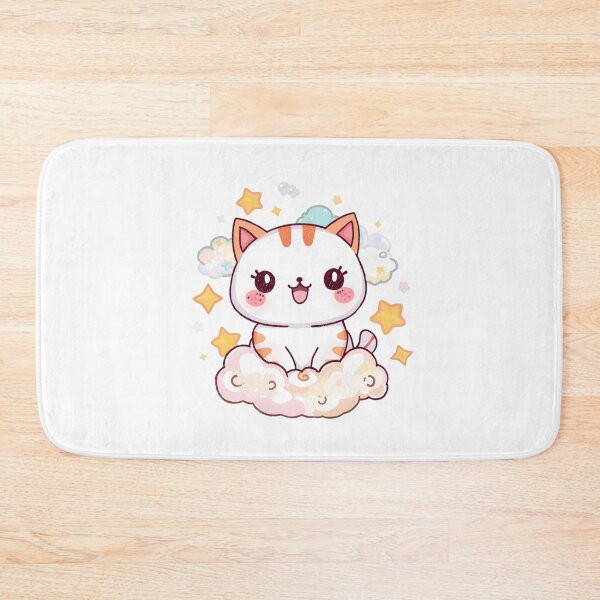 Item preview, Cute Kawaii Cat Sitting on Cloud designed and sold by Oddifys.