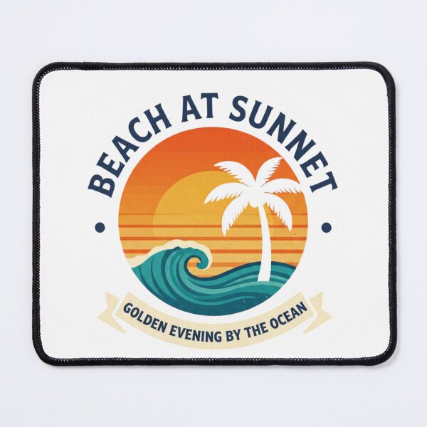 Item preview, BEACH AT SUNNET GOLDEN EVENING BY THE OCEAN designed and sold by Julartwear.