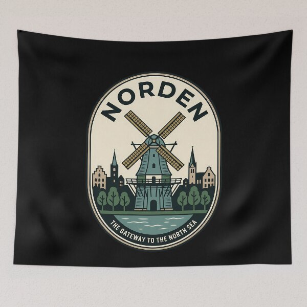 Item preview, Norden Germany Vintage Travel Emblem North Sea designed and sold by k3rstman1.