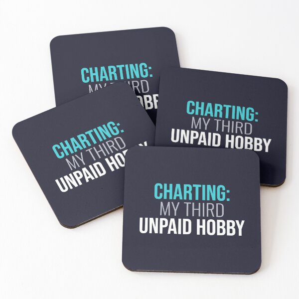 Item preview, Charting My Third Unpaid Hobby Funny Nurse Mug Sticker designed and sold by RidgelinePress.