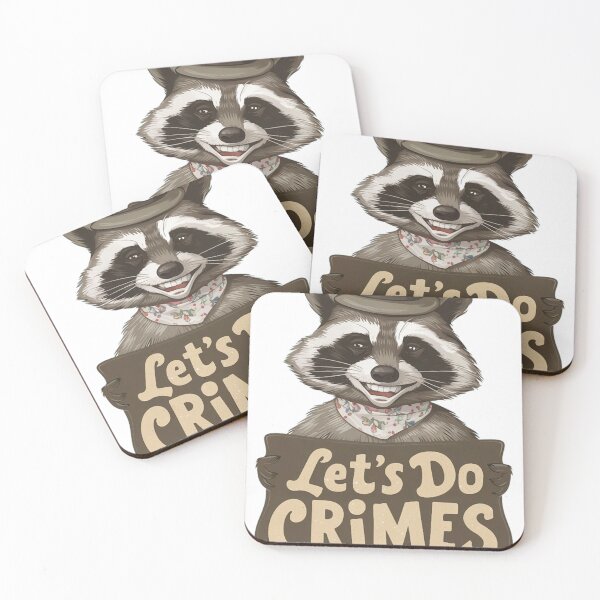 Item preview, Let's Do Crimes - funny raccoon Lover  designed and sold by CallahanRe.