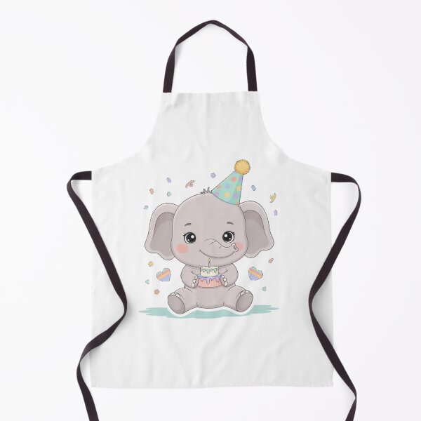 Item preview, A Cheerful Baby Elephant - Pastel Soft Grey, Birthday Gift designed and sold by DigitfanStudio.