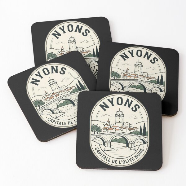 Item preview, Nyons France Black Olive Capital Vintage Travel Emblem designed and sold by k3rstman1.