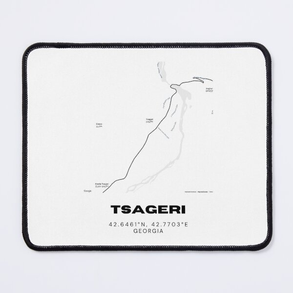 Item preview, Tsageri Georgia Minimalist City Map with Coordinates | Modern Street Map Art Print designed and sold by RM-Journey.