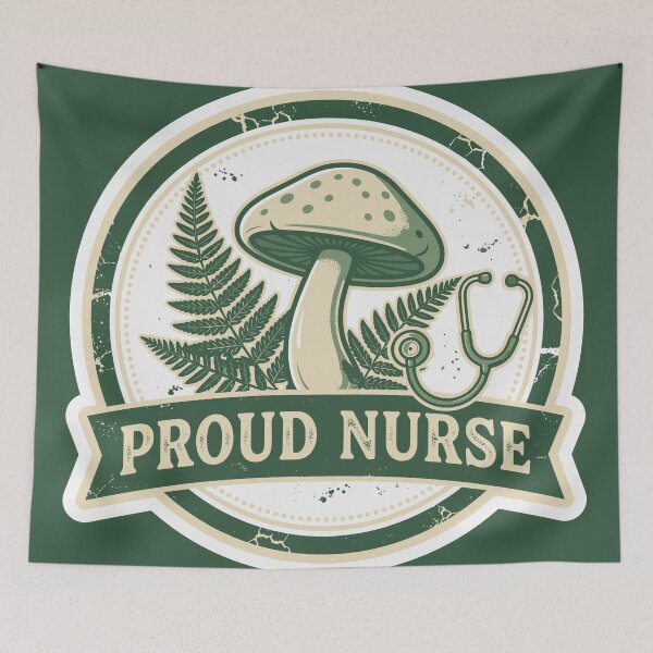 Item preview, Proud Nurse Vintage Badge Shirt | Cottagecore Nurse Gift designed and sold by diegomenjivar92.