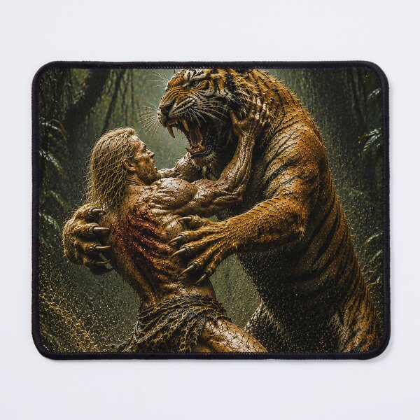 Item preview, EPIC NATURE - Man and a Tiger designed and sold by MetusArt.