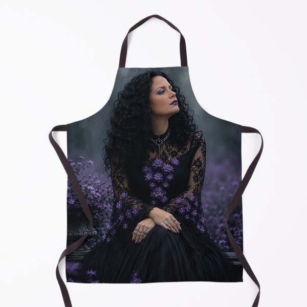 Item preview, Purple Moon Garden Witch | Dark Floral Gothic Beauty designed and sold by WhimsyWink.