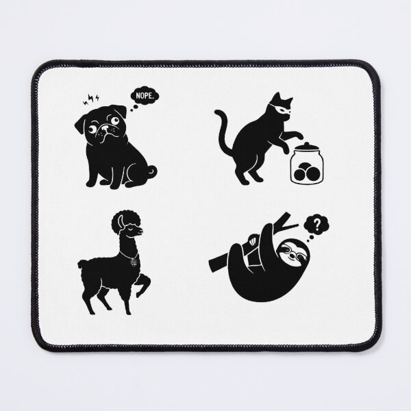 Item preview, ​Funny Animal Sticker Sheet  designed and sold by SatyaYug.