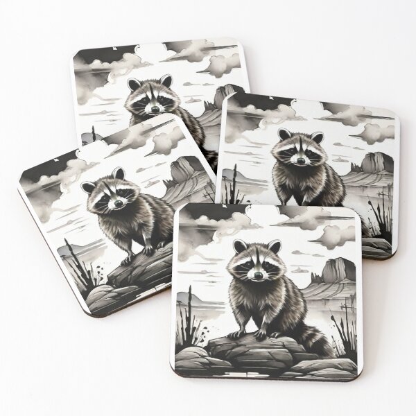 Item preview, Mr. Raccoon in landscape  designed and sold by CallahanRe.