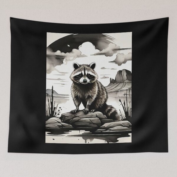 Item preview, Mr. Raccoon in landscape  designed and sold by CallahanRe.