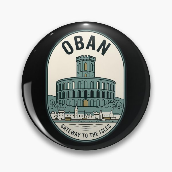Item preview, Oban Scotland McCaig's Tower Vintage Travel Emblem designed and sold by k3rstman1.