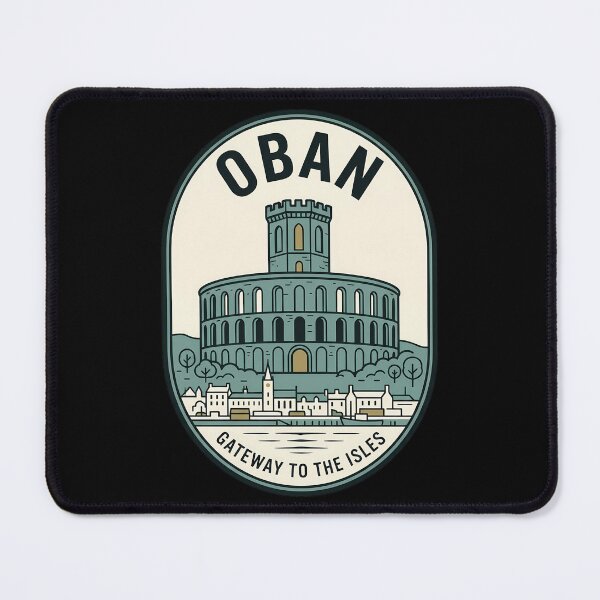 Item preview, Oban Scotland McCaig's Tower Vintage Travel Emblem designed and sold by k3rstman1.