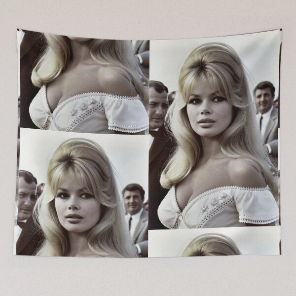 Item preview, Cinema - Great French Actress, Glamour Figure of the Sixties in Sepia designed and sold by Beat-It.