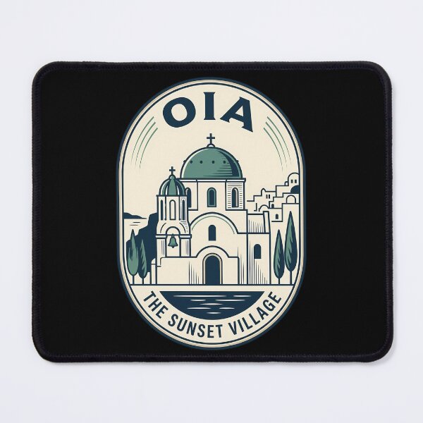 Item preview, Oia Santorini Greece Vintage Travel Emblem designed and sold by k3rstman1.