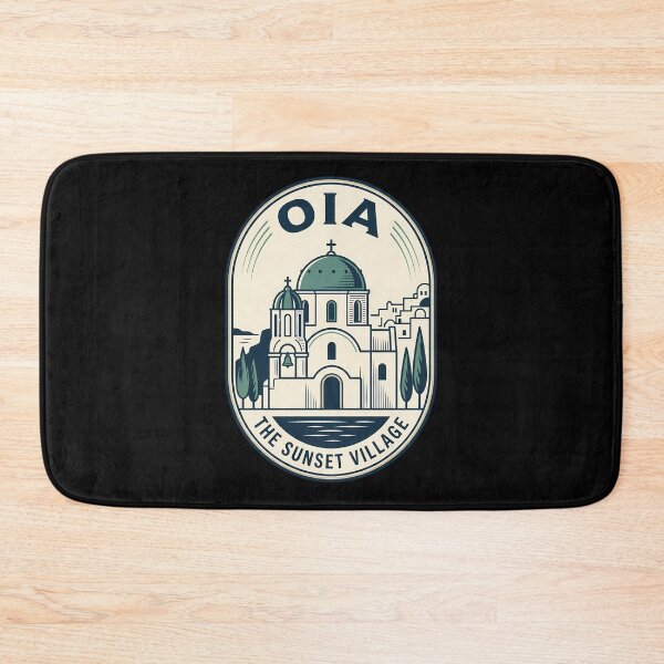 Item preview, Oia Santorini Greece Vintage Travel Emblem designed and sold by k3rstman1.