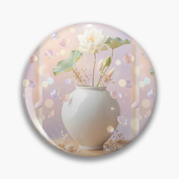 Item preview, Pure Lotus and Porcelain Moon Jar: Serene Blossom Edition designed and sold by SOOstudio73.