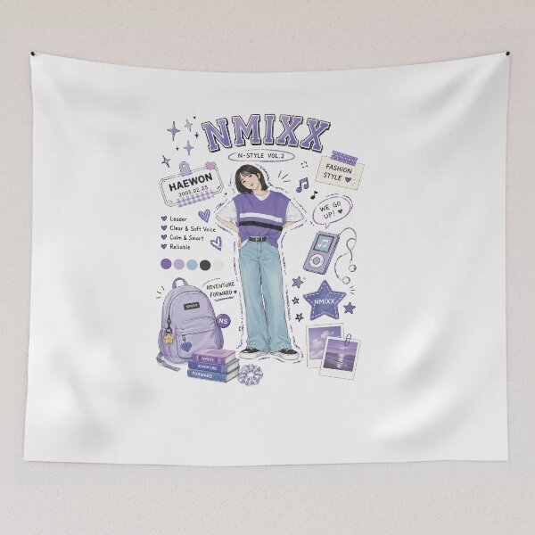 Item preview, Haewon NMIXX Shirt, Nmixx Haewon Kpop Tee, Nmixx Retro Aesthetic Shirt, Nmixx Member Graphic Tee, Kpop Fan Gift Comfort Colors Shirt designed and sold by BerryHand.