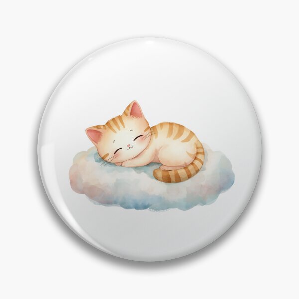Item preview, Sleeping Watercolor Cat on Cloud designed and sold by Oddifys.