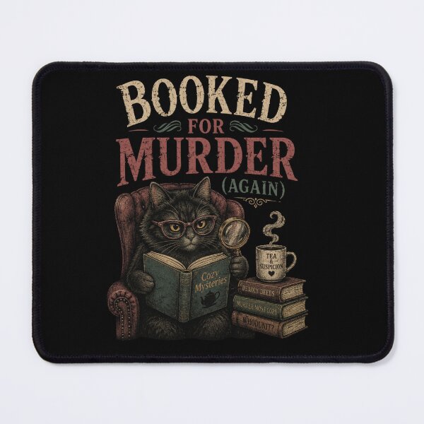 Item preview, Black Cat Reading Mystery Books Quotes designed and sold by Studio_21.