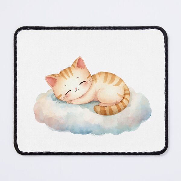 Item preview, Sleeping Watercolor Cat on Cloud designed and sold by Oddifys.