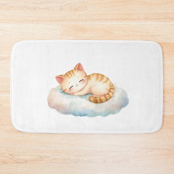 Item preview, Sleeping Watercolor Cat on Cloud designed and sold by Oddifys.