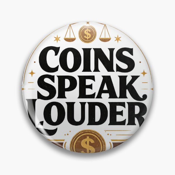 Item preview, COINS SPEAK LOUDER designed and sold by aolisakshop.
