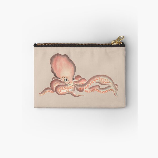 Item preview, Japanese Animal Art - Octopus - Modern Ukiyo-e - Japandi, Beige designed and sold by Black Swallow.