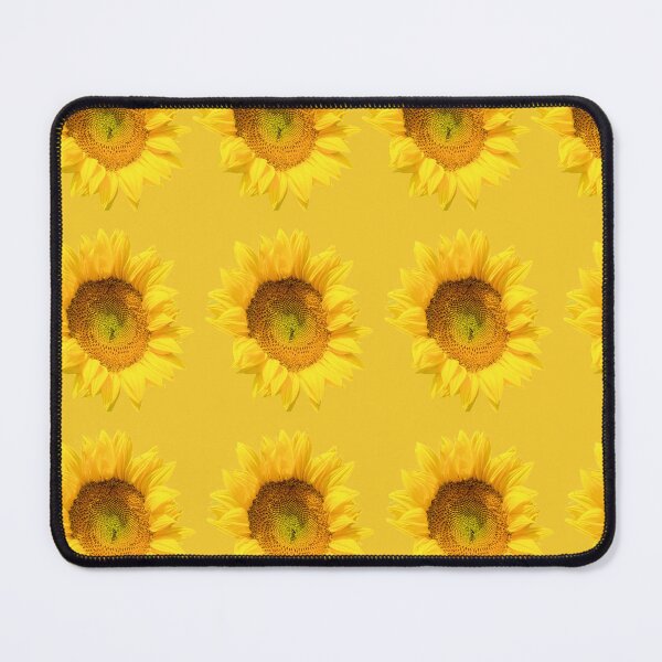 Item preview, Sunflower on yellow background designed and sold by happytraveller1.