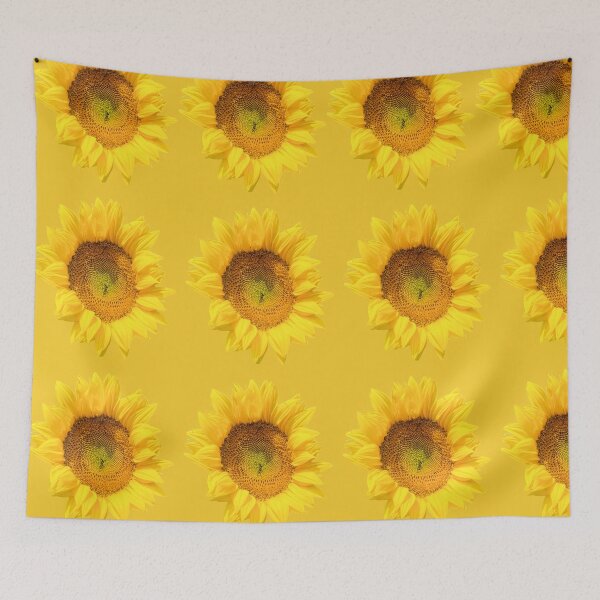 Item preview, Sunflower on yellow background  designed and sold by happytraveller1.