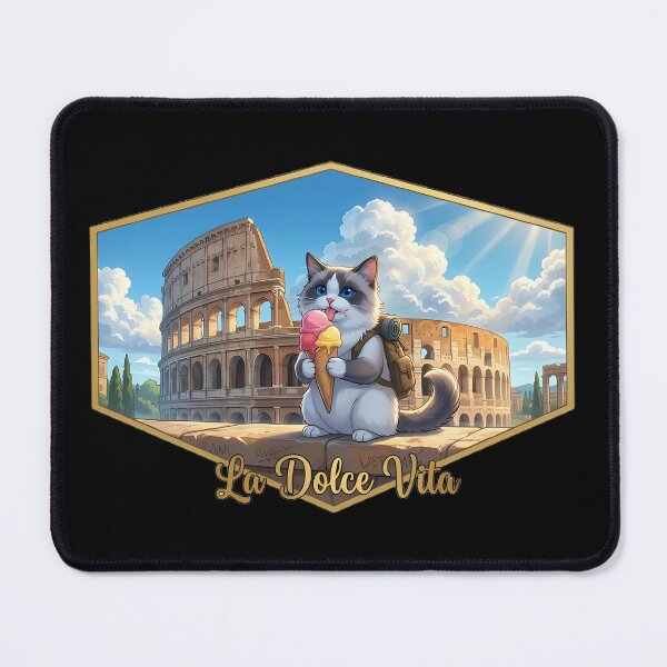 Item preview, Roman Colosseum Gelato Ragdoll Mug: La Dolce Vita designed and sold by MossyAndPearl.