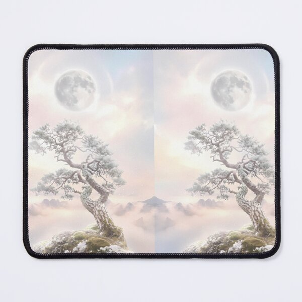 Item preview, Mystic Pine and White Moon: Graceful Morning Fog Edition designed and sold by SOOstudio73.