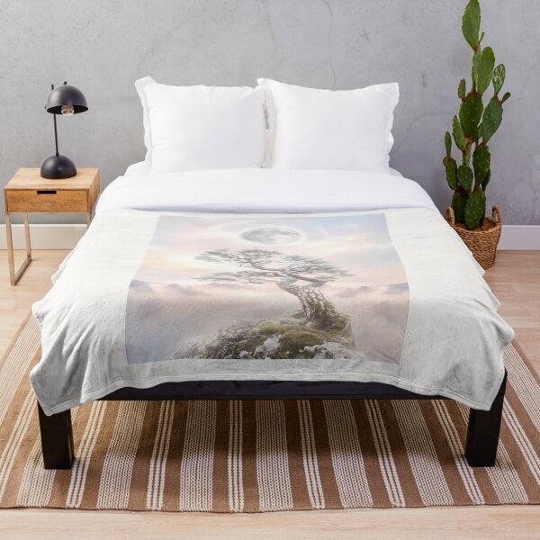 Item preview, Mystic Pine and White Moon: Graceful Morning Fog Edition designed and sold by SOOstudio73.