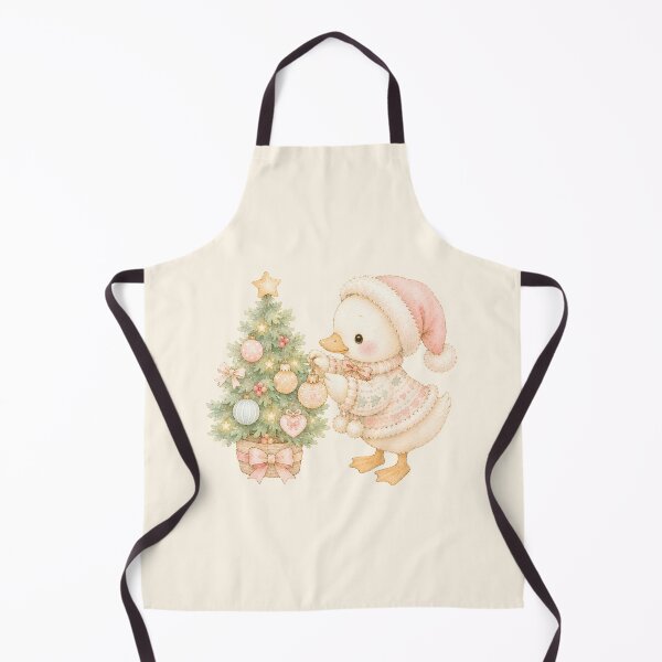 Item preview, Cute Christmas Duck Decorating Tree | Pastel Holiday Duck Watercolor designed and sold by looplandger.