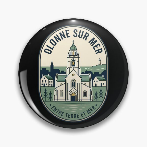 Item preview, Olonne Sur Mer France Vintage Travel Emblem designed and sold by k3rstman1.
