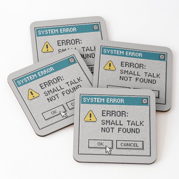 Item preview, Communication Error – Small Talk System Error designed and sold by Mad Factory Designs.