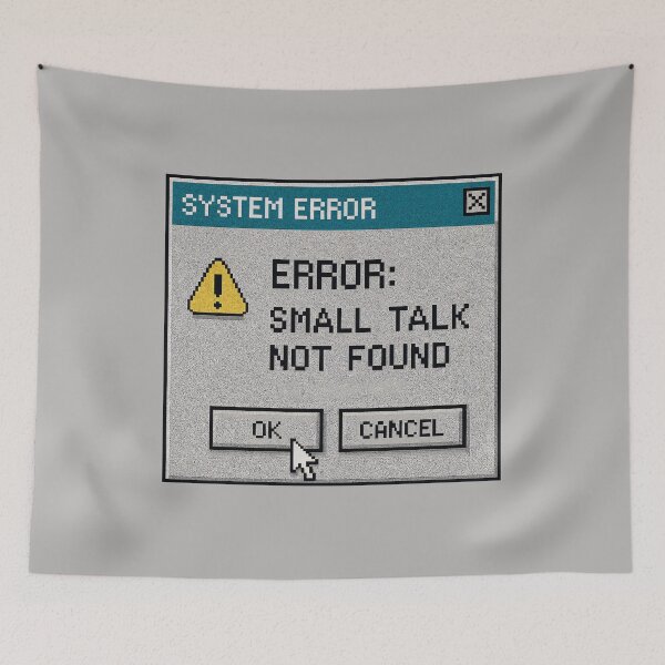 Item preview, Communication Error – Small Talk System Error designed and sold by Mad Factory Designs.