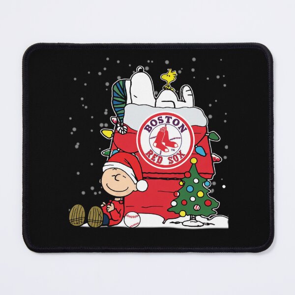 Item preview, Boston Baseball Christmas Holiday Snoopyhouse designed and sold by ManderasTHE4.