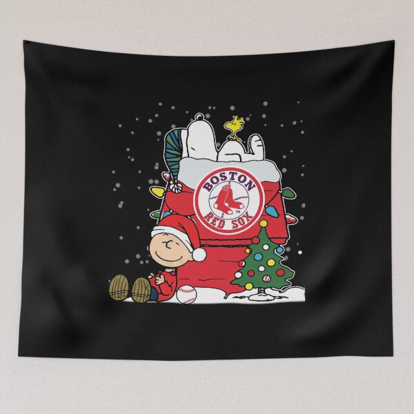Item preview, Boston Baseball Christmas Holiday Snoopyhouse designed and sold by ManderasTHE4.